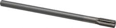 Interstate - 1/2" Diam, 0.4345 to 0.4375" Max Diam Straight Shank, 1" Flute Length, Machine Expansion Reamer - Straight Flute, 8" OAL, Right Hand Cut, 6 Flutes, High Speed Steel, Bright Finish - Apex Tool & Supply