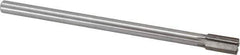 Interstate - 17/32" Diam, 0.4345 to 0.4375" Max Diam Straight Shank, 1" Flute Length, Machine Expansion Reamer - Straight Flute, 8" OAL, Right Hand Cut, 6 Flutes, High Speed Steel, Bright Finish - Apex Tool & Supply