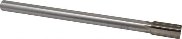 Interstate - 11/16" Diam, 0.5605 to 0.5625" Max Diam Straight Shank, 1-1/4" Flute Length, Machine Expansion Reamer - Straight Flute, 9" OAL, Right Hand Cut, 6 Flutes, High Speed Steel, Bright Finish - Apex Tool & Supply