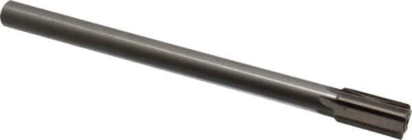 Interstate - 25/32" Diam, 0.623 to 0.625" Max Diam Straight Shank, 1-3/8" Flute Length, Machine Expansion Reamer - Straight Flute, 9-1/2" OAL, Right Hand Cut, 6 Flutes, High Speed Steel, Bright Finish - Apex Tool & Supply