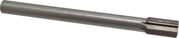 Interstate - 1-1/8" Diam, 0.873 to 0.875" Max Diam Straight Shank, 1-3/4" Flute Length, Machine Expansion Reamer - Straight Flute, 11" OAL, Right Hand Cut, 8 Flutes, High Speed Steel, Bright Finish - Apex Tool & Supply