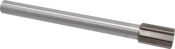 Interstate - 1-3/8" Diam, 0.998 to 1" Max Diam Straight Shank, 2" Flute Length, Machine Expansion Reamer - Straight Flute, 12" OAL, Right Hand Cut, 8 Flutes, High Speed Steel, Bright Finish - Apex Tool & Supply