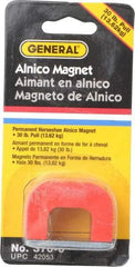 General - 1 Hole, 3/16" Hole Diam, 1-3/4" Overall Width, 1-1/8" Deep, 1-1/8" High, 30 Lb Average Pull Force, Alnico Power Magnets - 5/16" Pole Width - Apex Tool & Supply