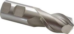 Hertel - 1-1/4", 2" LOC, 1-1/4" Shank Diam, 4-1/2" OAL, 2 Flute, High Speed Steel Square End Mill - Uncoated, 42° Helix, Centercutting, Right Hand Cut - Apex Tool & Supply