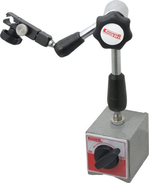 SPI - Rectangular Base, Indicator Transfer Stand - 9-1/8" High, 2-1/4" Base Length x 2" Base Width x 2-1/8" Base Height - Apex Tool & Supply