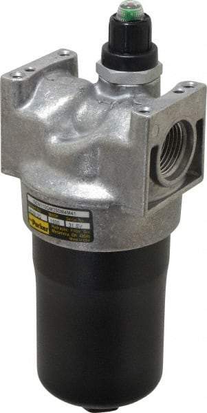 Parker - 1-1/16-12 Thread, 10 Micron, 3.38" Outside Diam, MicroGlass III Media, Filter Element - 2.88" Inside Diam, Microglass - Apex Tool & Supply