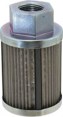 Parker - 30 Mesh, 55 LPM, 15 GPM, 3.09" Diam, Male/Female Magnetic Suction Strainer - 1 Port NPT, 5.19" Long - Apex Tool & Supply