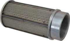 Parker - 30 Mesh, 380 LPM, 100 GPM, 4.47" Diam, Male/Female Magnetic Suction Strainer - 3 Port NPT, 9.35" Long - Apex Tool & Supply