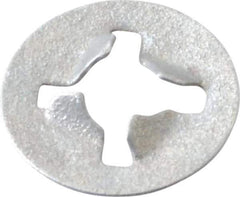 Made in USA - #6 Screw, 11/32" OD, Spring Steel Push Nut - Zinc-Plated - Apex Tool & Supply