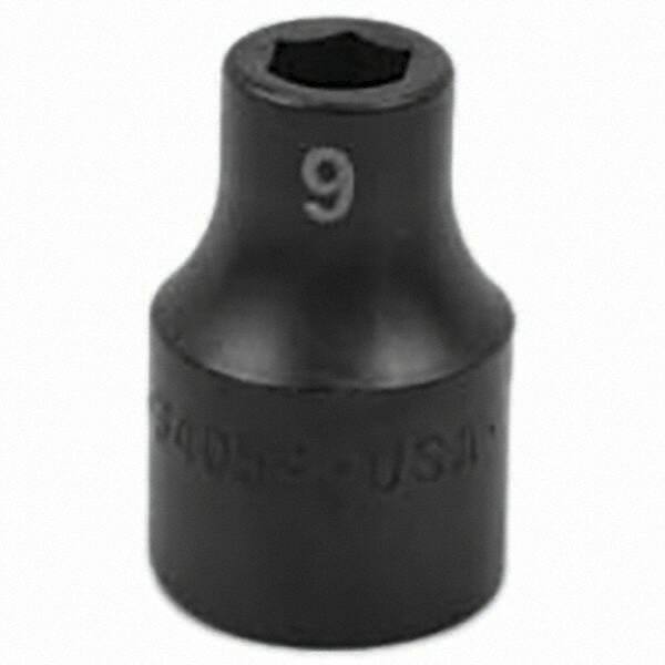 SK - Impact Socket - 1/2"DR 9MM IMPACT SOCKET - Apex Tool & Supply