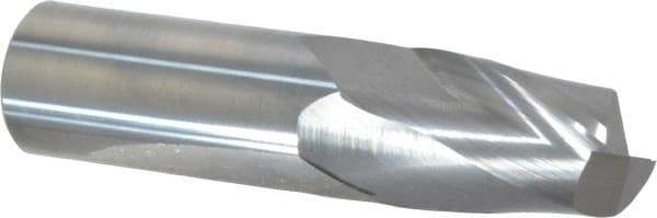 Hertel - 1", 1-1/2" LOC, 1" Shank Diam, 4" OAL, 2 Flute, Solid Carbide Square End Mill - Single End, Uncoated, Spiral Flute, 30° Helix, Centercutting, Right Hand Cut - Apex Tool & Supply