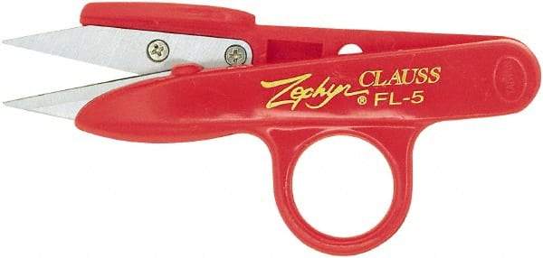 Clauss - 1" Length of Cut, Straight Pattern Thread Snip - 4-3/4" OAL - Apex Tool & Supply