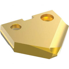 Allied Machine and Engineering - 1-5/32" Diam 90° Seat Size 2 Spade Drill Insert - Apex Tool & Supply