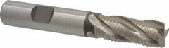 Hertel - 1/2" Diam, Fine Pitch, 1-1/4" LOC, 4 Flute Cobalt Roughing Square End Mill - Uncoated, 3-1/4" OAL, 1/2" Shank Diam, Single End, Centercutting, 30° Helix - Apex Tool & Supply