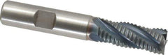 Hertel - 1/2" Diam, Coarse Pitch, 1-1/4" LOC, 4 Flute Cobalt Roughing Square End Mill - TiCN Finish, 3-1/4" OAL, 1/2" Shank Diam, Single End, 30° Helix - Apex Tool & Supply