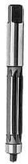 Made in USA - 1-3/8" Reamer Diam, Straight Shank, 4-9/16" Flute Length, Hand Expansion Reamer - Straight Flute, 11" OAL, Right Hand Cut, 10 Flutes, High Speed Steel - Apex Tool & Supply