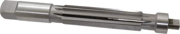 Value Collection - 1-1/2" Reamer Diam, 0.012 Max Expansion, Straight Shank, 5-1/2" Flute Length, Hand Expansion Reamer - Straight Flute, 12" OAL, Right Hand Cut, 10 Flutes, High Speed Steel - Apex Tool & Supply
