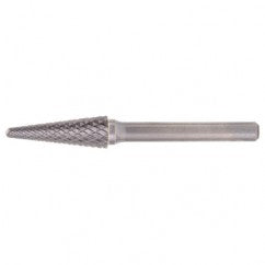 SL-3 Double Cut Solid Carbide Bur-Cone Radius Shape - Apex Tool & Supply