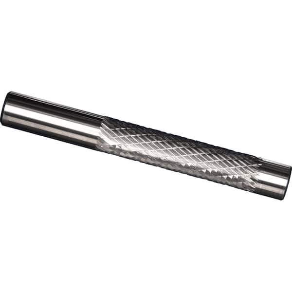 Made in USA - 3mm Diam, 25mm LOC, Solid Carbide Diamond Pattern Router Bit - Right Hand Cut, 75mm OAL - Apex Tool & Supply