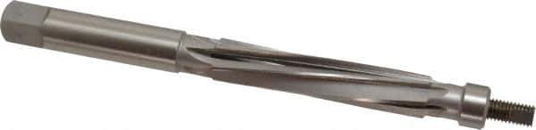 Value Collection - 5/8" Reamer Diam, 0.01 Max Expansion, Straight Shank, 3" Flute Length, Hand Expansion Reamer - Spiral Flute, 6" OAL, Left Hand Spiral, Right Hand Cut, 6 Flutes, High Speed Steel - Apex Tool & Supply