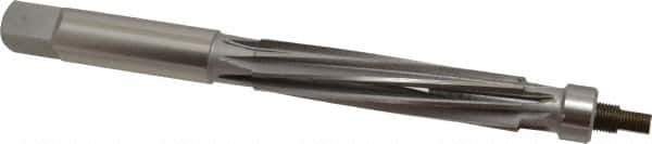 Value Collection - 3/4" Reamer Diam, 0.006 Max Expansion, Straight Shank, 3-1/2" Flute Length, Hand Expansion Reamer - Spiral Flute, 8" OAL, Left Hand Spiral, Right Hand Cut, 8 Flutes, High Speed Steel - Apex Tool & Supply