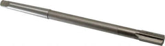 Interstate - 1/2" Diam, 0.4345 to 0.4355" Max Diam 1MT Morse Taper Shank, 1" Flute Length, Machine Expansion Reamer - Straight Flute, 8" OAL, Right Hand Cut, 6 Flutes, High Speed Steel, Bright Finish - Apex Tool & Supply