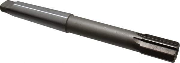 Interstate - 1-1/4" Diam, 0.998 to 0.9995" Max Diam 4MT Morse Taper Shank, 1-7/8" Flute Length, Machine Expansion Reamer - Straight Flute, 11-1/2" OAL, Right Hand Cut, 8 Flutes, High Speed Steel, Bright Finish - Apex Tool & Supply