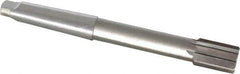 Interstate - 1-3/8" Diam, 0.998 to 0.9995" Max Diam 4MT Morse Taper Shank, 2" Flute Length, Machine Expansion Reamer - Straight Flute, 12" OAL, Right Hand Cut, 8 Flutes, High Speed Steel, Bright Finish - Apex Tool & Supply