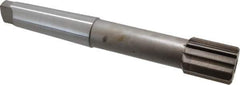 Interstate - 2" Diam, 1.498 to 1.5" Max Diam 5MT Morse Taper Shank, 2-1/4" Flute Length, Machine Expansion Reamer - Straight Flute, 14" OAL, Right Hand Cut, 12 Flutes, High Speed Steel, Bright Finish - Apex Tool & Supply