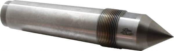 Riten - 1-3/4" Head Diam, Carbide-Tipped Steel Standard Point Solid Dead Center - 5MT Morse Taper, 1-3/4" Point Diam, 2-1/2" Point Length, 3-21/32" OAL - Apex Tool & Supply