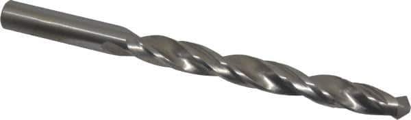 Made in USA - 7/16" Reamer Diam, 4-1/2" Flute Length, Combo Drill & Reamer - 6" OAL, Right Hand Cut, High Speed Steel - Apex Tool & Supply