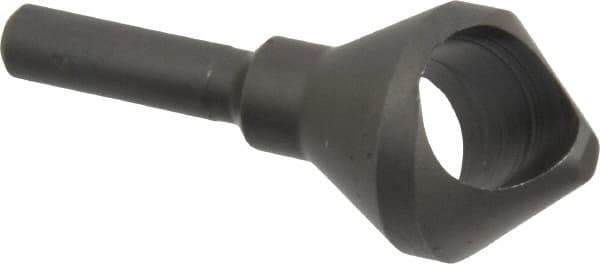 Weldon - 13/16" Head Diam, 1/4" Shank Diam, 82° High Speed Steel Countersink - Bright Finish, 2-1/16" OAL, Single End, Straight Shank, Right Hand Cut - Apex Tool & Supply