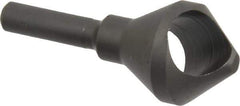 Weldon - 13/16" Head Diam, 1/4" Shank Diam, 82° High Speed Steel Countersink - Bright Finish, 2-1/16" OAL, Single End, Straight Shank, Right Hand Cut - Apex Tool & Supply