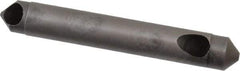 Weldon - 1/4" Shank Diam, 90° High Speed Steel Countersink - Bright Finish, 1-3/4" OAL, Double End, Straight Shank, Right Hand Cut - Apex Tool & Supply