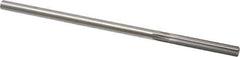 Made in USA - 1/4" High Speed Steel 6 Flute Chucking Reamer - Straight Flute, 0.2405" Straight Shank, 1-1/2" Flute Length, 6" OAL - Apex Tool & Supply