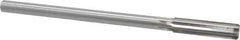 Made in USA - 0.4365" High Speed Steel 6 Flute Chucking Reamer - Straight Flute, 0.373" Straight Shank, 1-3/4" Flute Length, 7" OAL - Apex Tool & Supply