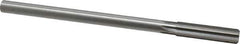 Made in USA - 1/2" High Speed Steel 6 Flute Chucking Reamer - Straight Flute, 0.4355" Straight Shank, 2" Flute Length, 8" OAL - Apex Tool & Supply