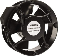 Value Collection - 230 Volts, AC, 235 CFM, Round Tube Axial Fan - 0.15 Amp Rating, 2,850 to 3,350 RPM, 6.7" High x 6.7" Wide x 2" Deep - Apex Tool & Supply