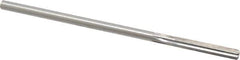 Made in USA - 1/4" High Speed Steel 6 Flute Chucking Reamer - Straight Flute, 1/4" Straight Shank, 1-1/2" Flute Length, 6" OAL - Apex Tool & Supply