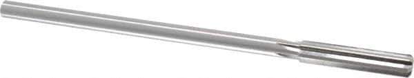 Made in USA - 0.373" High Speed Steel 6 Flute Chucking Reamer - Straight Flute, 0.3105" Straight Shank, 1-3/4" Flute Length, 7" OAL - Apex Tool & Supply