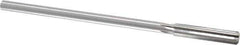 Made in USA - 0.373" High Speed Steel 6 Flute Chucking Reamer - Straight Flute, 0.3105" Straight Shank, 1-3/4" Flute Length, 7" OAL - Apex Tool & Supply