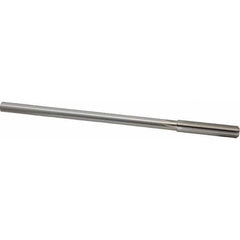 Made in USA - 0.3745" High Speed Steel 6 Flute Dowel Pin Chucking Reamer - Apex Tool & Supply