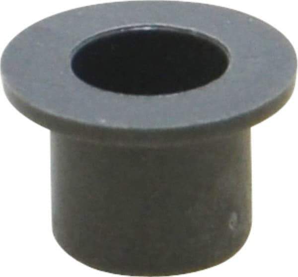 Igus - 3/16" Inside x 1/4" Outside Diam, Thermoplastic Sleeve Bearing - 3/8" Outside Diam, 0.032" Flange Thickness, 1/4" OAL - Apex Tool & Supply