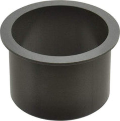 Igus - 2-1/2" Inside x 2-11/16" Outside Diam, Thermoplastic Sleeve Bearing - 3-1/8" Outside Diam, 0.093" Flange Thickness, 2" OAL - Apex Tool & Supply