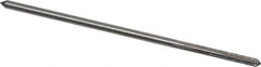 Interstate - 1/8" High Speed Steel Chucking Reamer - Straight Flute, Straight Shank, 7/8" Flute Length, 3-1/2" OAL - Apex Tool & Supply