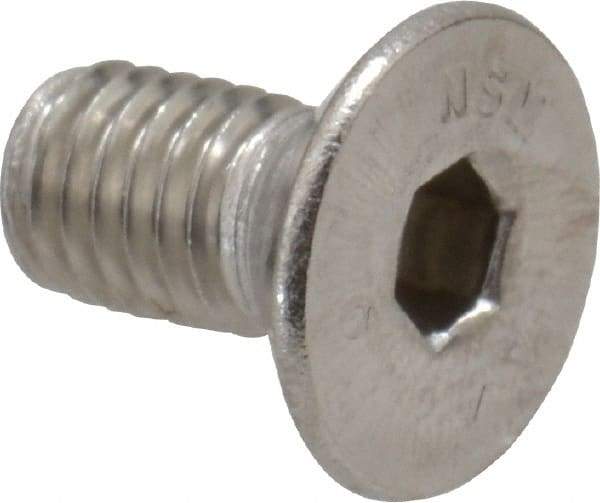Value Collection - M5x0.80 Metric Coarse Hex Socket Drive, 90° Flat Screw - Grade 316 & Austenitic A4 Stainless Steel, Fully Threaded, 10mm OAL - Apex Tool & Supply