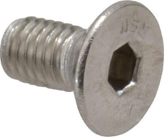Value Collection - M5x0.80 Metric Coarse Hex Socket Drive, 90° Flat Screw - Grade 316 & Austenitic A4 Stainless Steel, Fully Threaded, 10mm OAL - Apex Tool & Supply