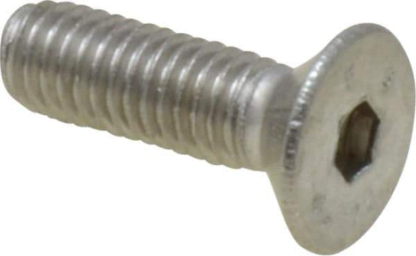 Value Collection - M5x0.80 Metric Coarse Hex Socket Drive, 90° Flat Screw - Grade 316 & Austenitic A4 Stainless Steel, Fully Threaded, 16mm OAL - Apex Tool & Supply