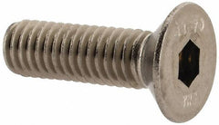 Value Collection - M6x1.00 Metric Coarse Hex Socket Drive, 90° Flat Screw - Grade 316 & Austenitic A4 Stainless Steel, Partially Threaded, 20mm OAL - Apex Tool & Supply