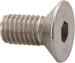 Value Collection - M8x1.25 Metric Coarse Hex Socket Drive, 90° Flat Screw - Grade 316 & Austenitic A4 Stainless Steel, Fully Threaded, 16mm OAL - Apex Tool & Supply